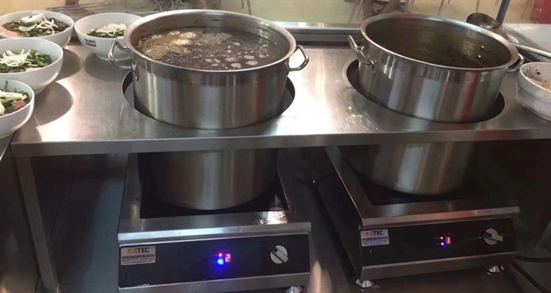 How to make large servings for soup with Commercial Induction Cooktop