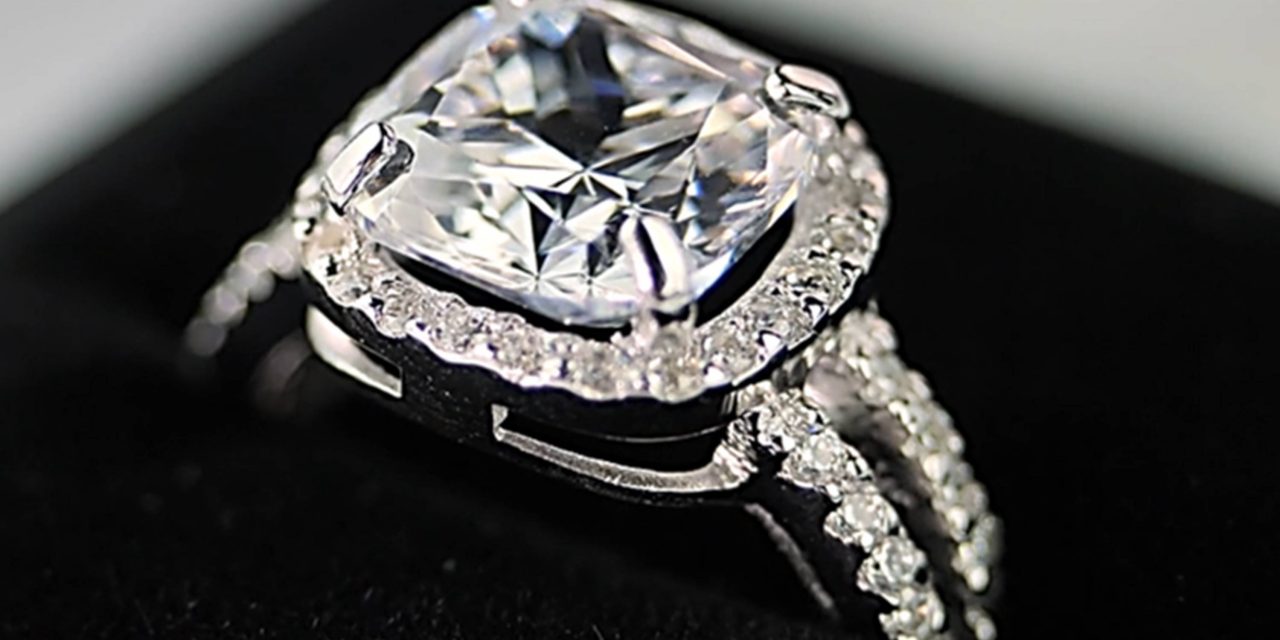 Diamond Simulant Engagement Rings