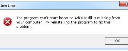 Fixing AdDLM.dll by Replacing Your DLL File