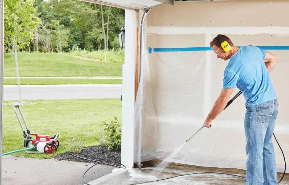 Tips for Pressure Washing Your Cement Garage Floor