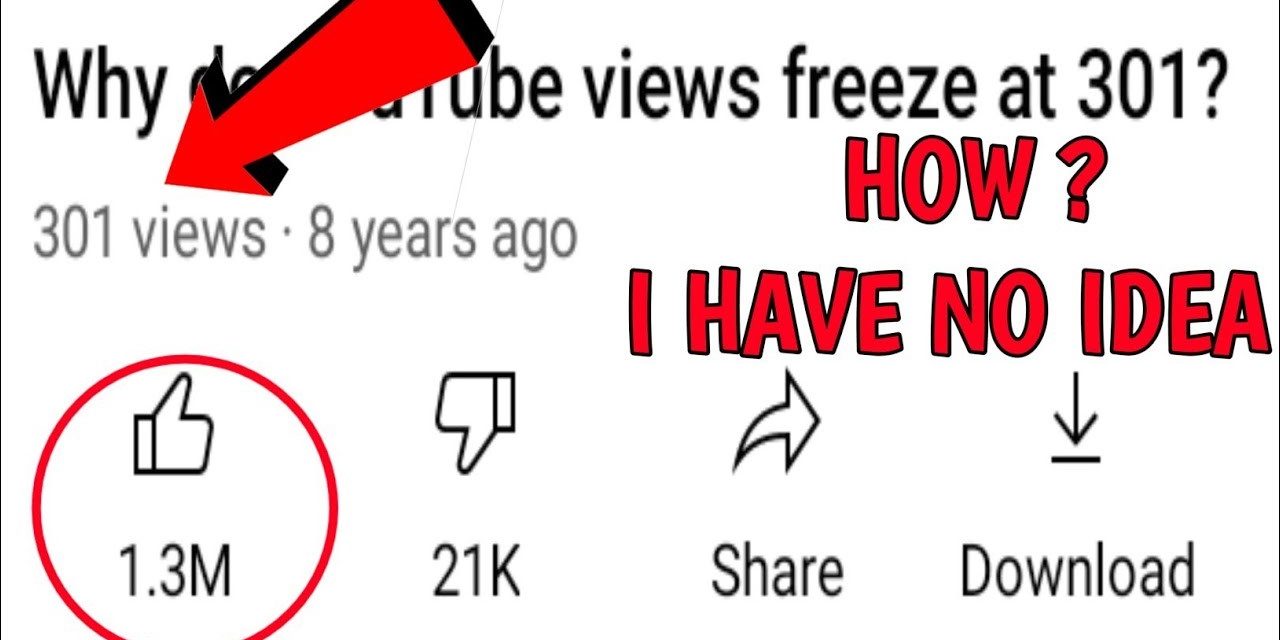 Why do youtube views freeze?